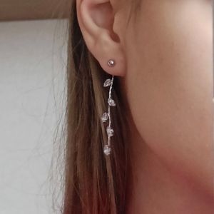 Bridal Earrings Crystal Wedding Bridesmaid Gift Prom Cz Jewelry Gift for Her